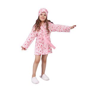 حوله پالتویی بچه‌گانه پودایران طرح پارادایس صورتی – سایز 100